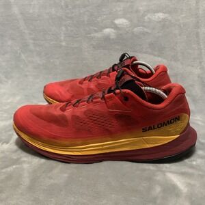 Salomon Ultra Glide 2 Trail Running Shoes Men's 10.5‎ SensiFit Lightweight Red